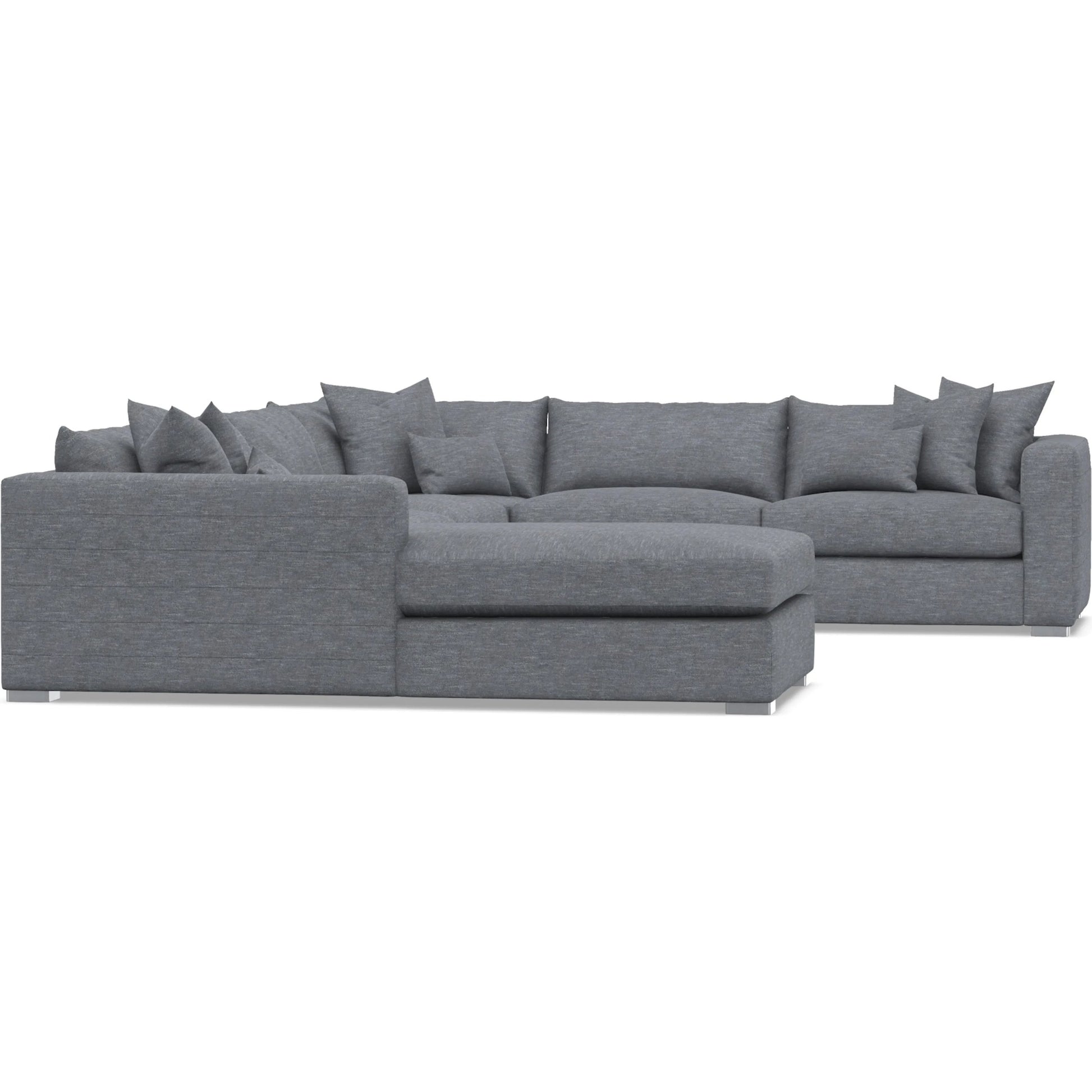 Helena 5-Piece Fabric Sectional by Bernhardt in stainless steel. Made from unique in a unique style.