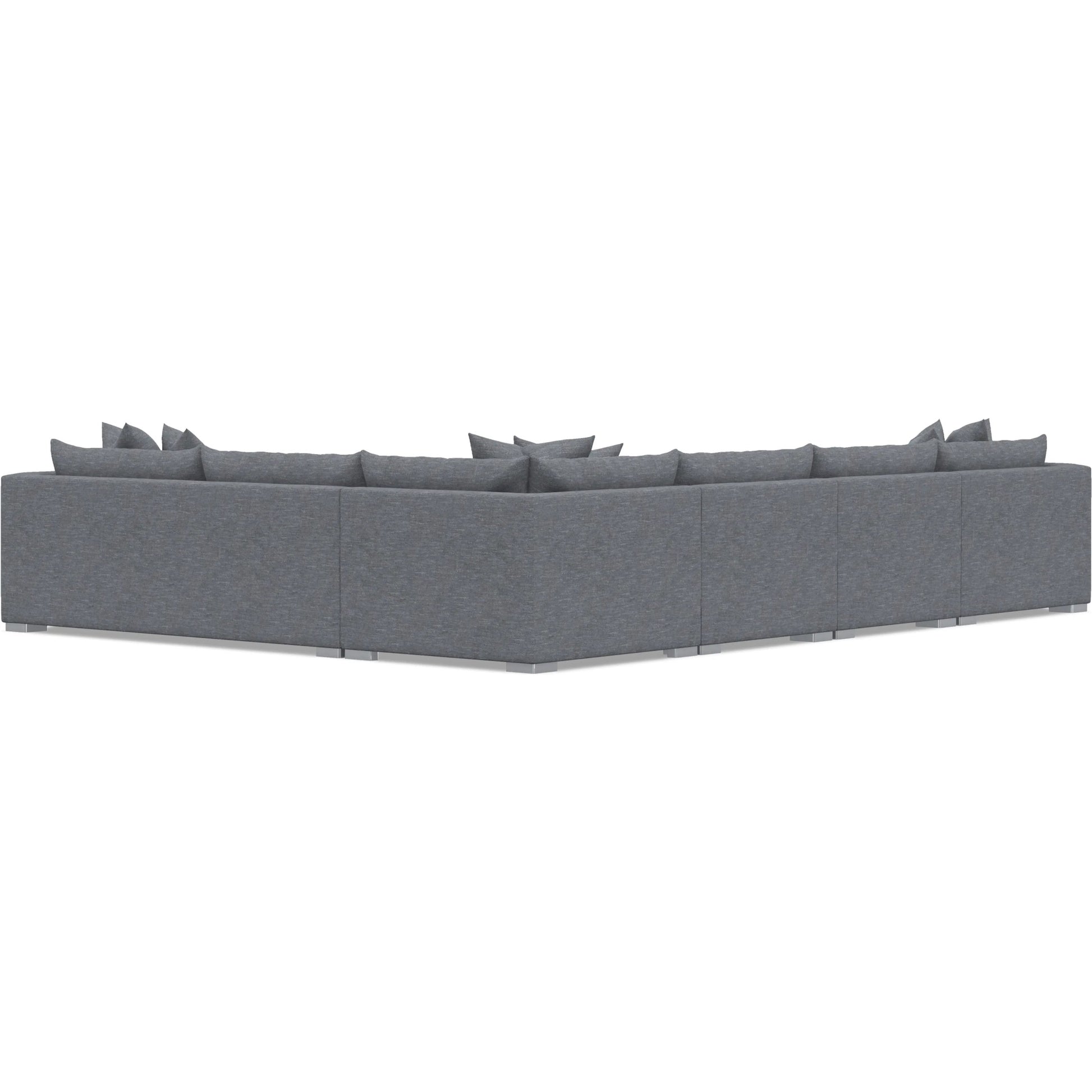 Helena 5-Piece Fabric Sectional by Bernhardt in stainless steel. Made from unique in a unique style.