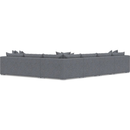 Helena 5-Piece Fabric Sectional by Bernhardt in stainless steel. Made from unique in a unique style.