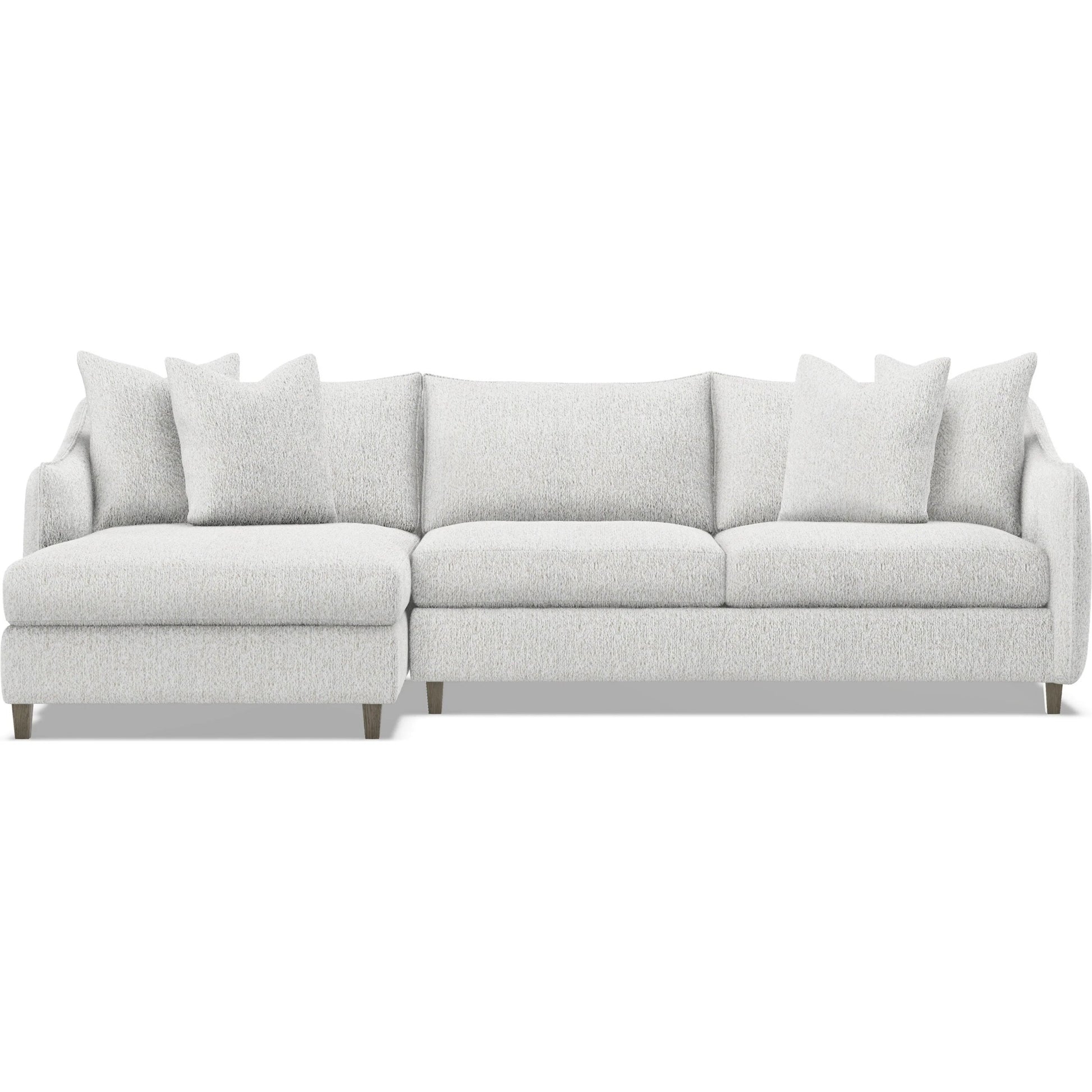 Joli 2-Piece Fabric Sectional by Bernhardt in wdf, 789 portobello. Made from unique in a unique style.