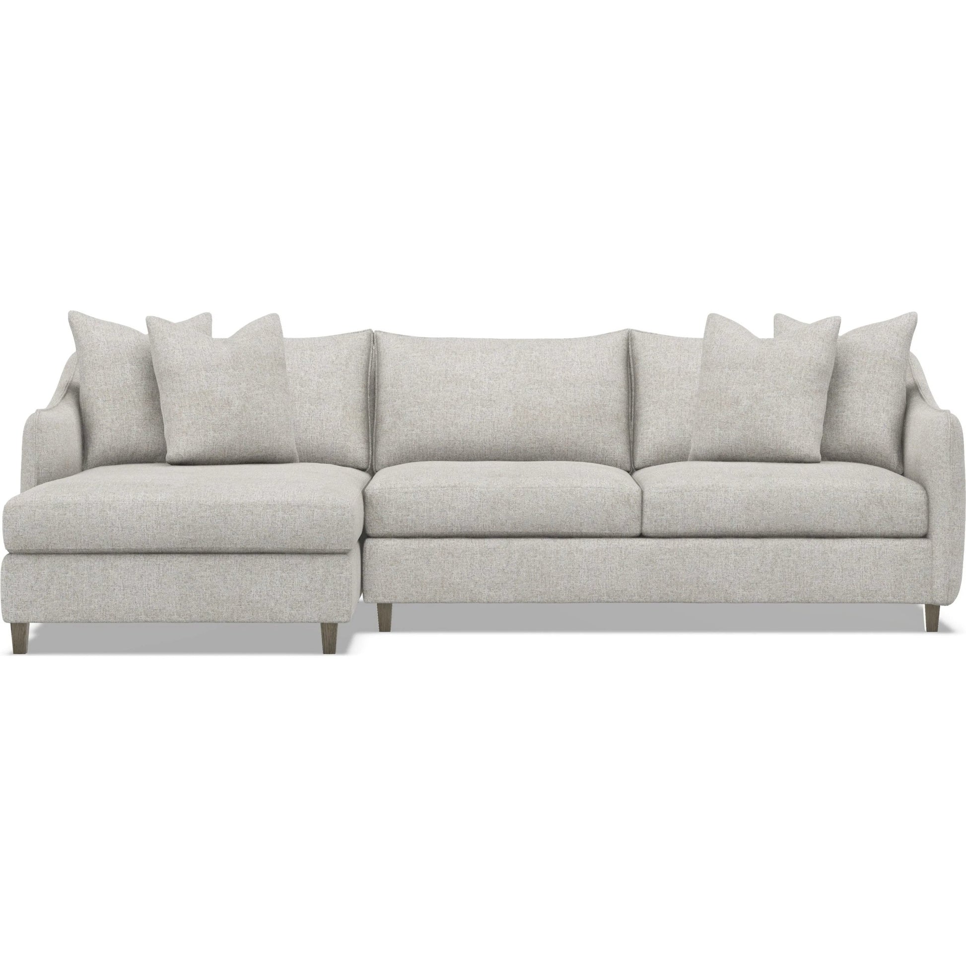 Joli 2-Piece Fabric Sectional by Bernhardt in wdf, 789 portobello. Made from unique in a unique style.
