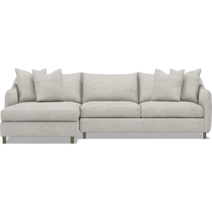 Joli 2-Piece Fabric Sectional by Bernhardt in wdf, 789 portobello. Made from unique in a unique style.