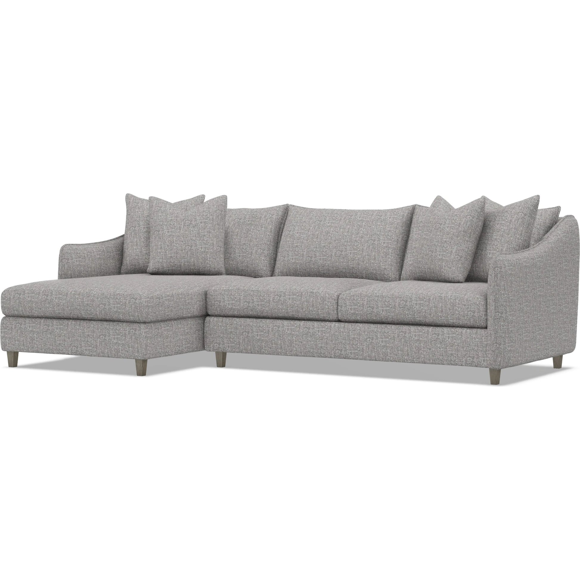 Joli 2-Piece Fabric Sectional by Bernhardt in wdf, 789 portobello. Made from unique in a unique style.