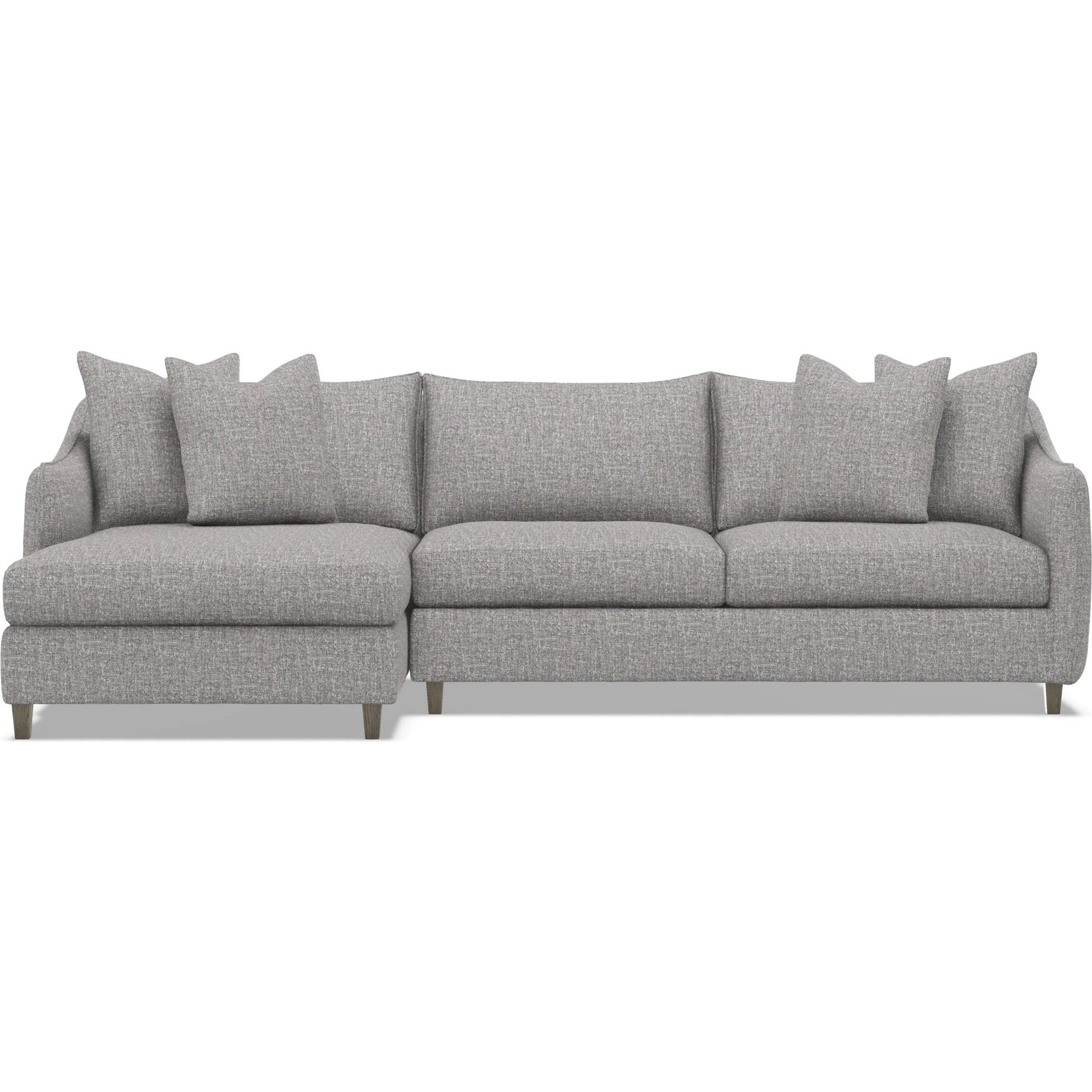 Joli 2-Piece Fabric Sectional by Bernhardt in wdf, 789 portobello. Made from unique in a unique style.