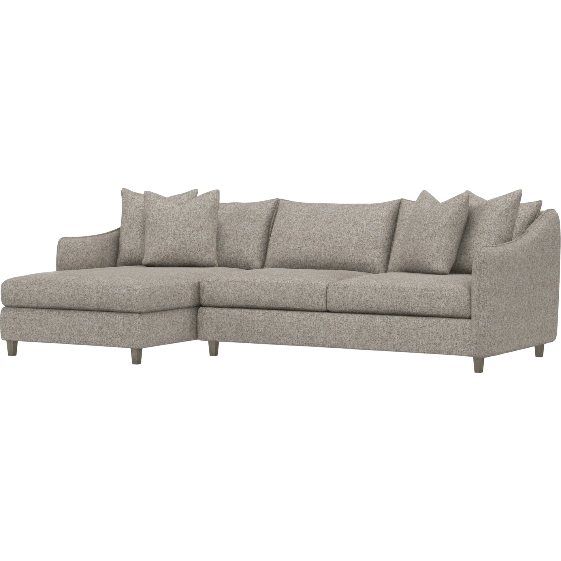 Joli 2-Piece Fabric Sectional by Bernhardt in wdf, 789 portobello. Made from unique in a unique style.