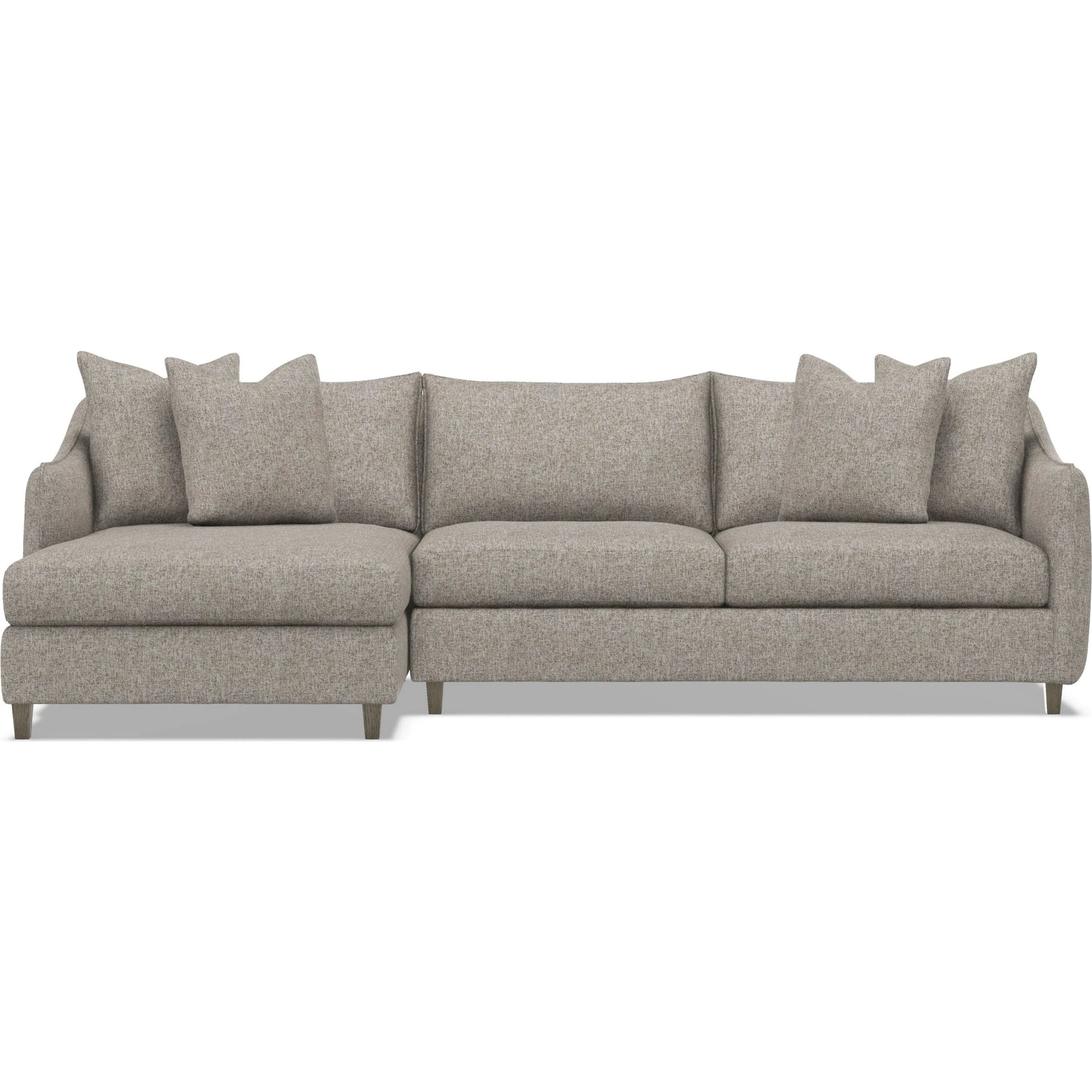 Joli 2-Piece Fabric Sectional by Bernhardt in wdf, 789 portobello. Made from unique in a unique style.