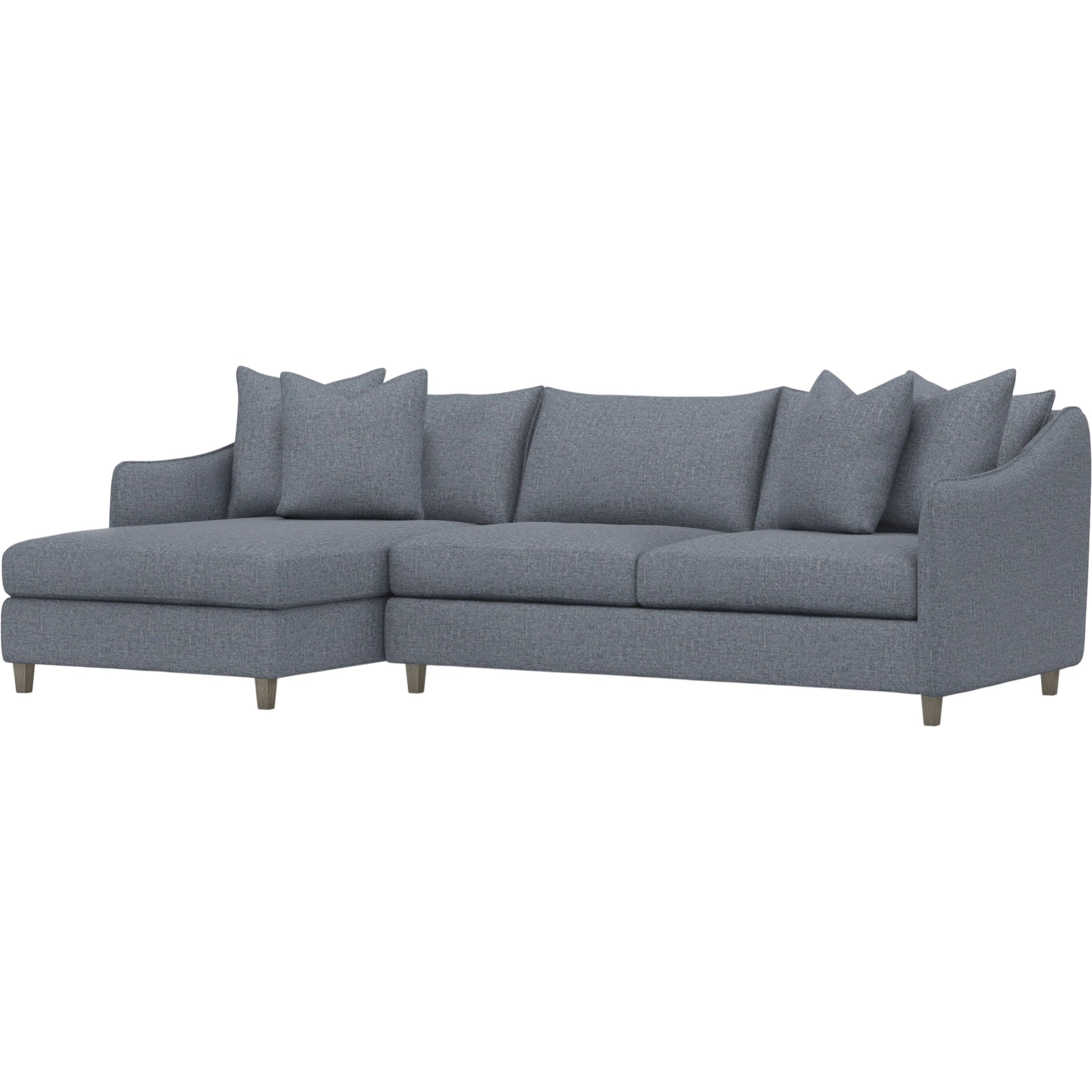 Joli 2-Piece Fabric Sectional by Bernhardt in wdf, 789 portobello. Made from unique in a unique style.