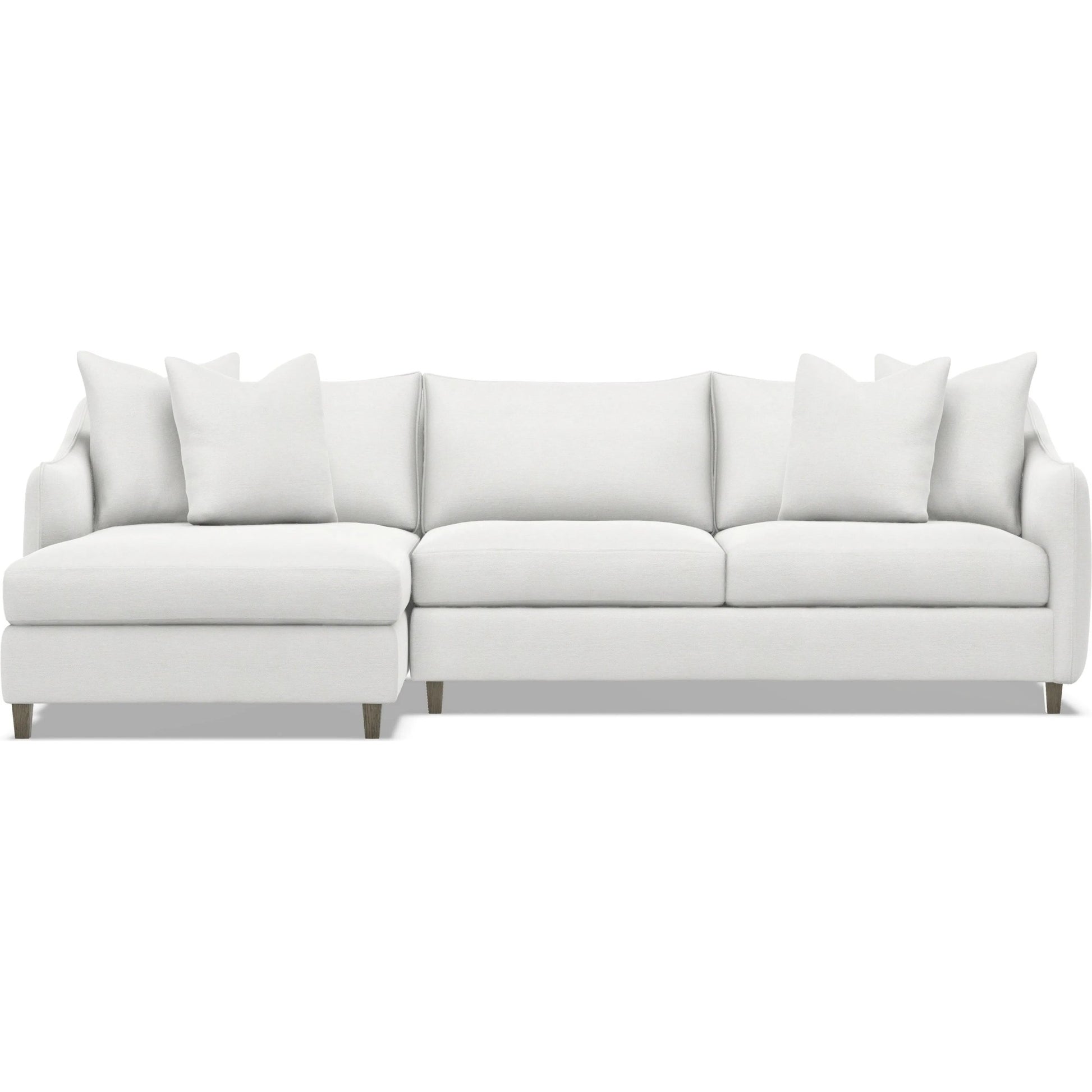 Joli 2-Piece Fabric Sectional by Bernhardt in wdf, 789 portobello. Made from unique in a unique style.