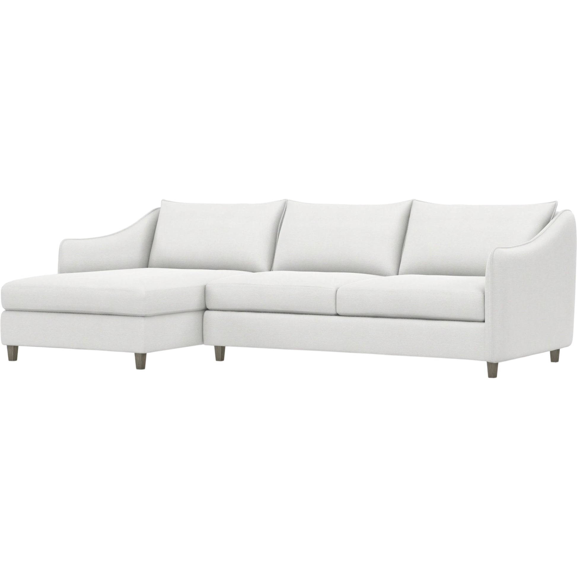 Joli 2-Piece Fabric Sectional by Bernhardt in wdf, 789 portobello. Made from unique in a unique style.