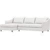 White Chenille / D 42" / W 101" / H 32"