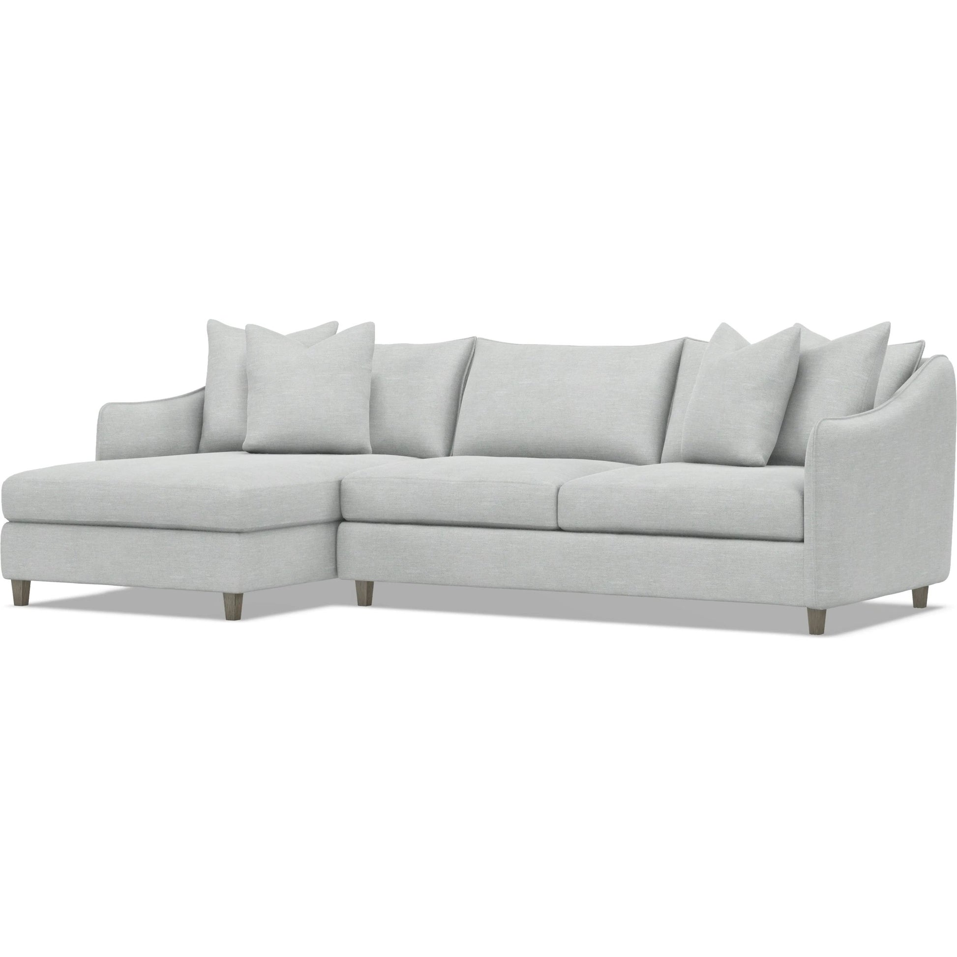 Joli 2-Piece Fabric Sectional by Bernhardt in wdf, 789 portobello. Made from unique in a unique style.