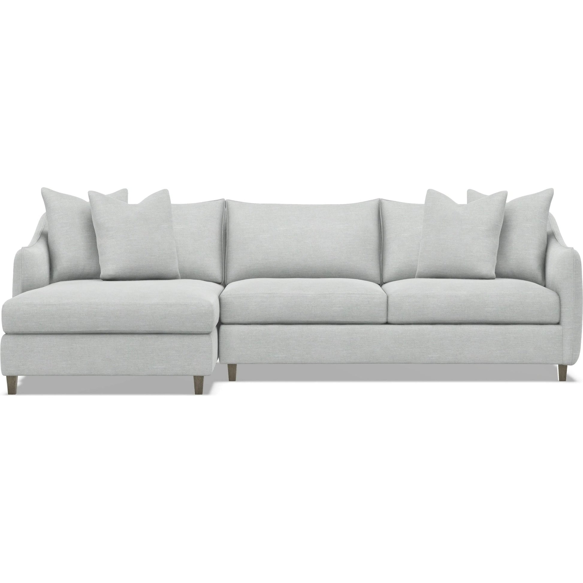 Joli 2-Piece Fabric Sectional by Bernhardt in wdf, 789 portobello. Made from unique in a unique style.