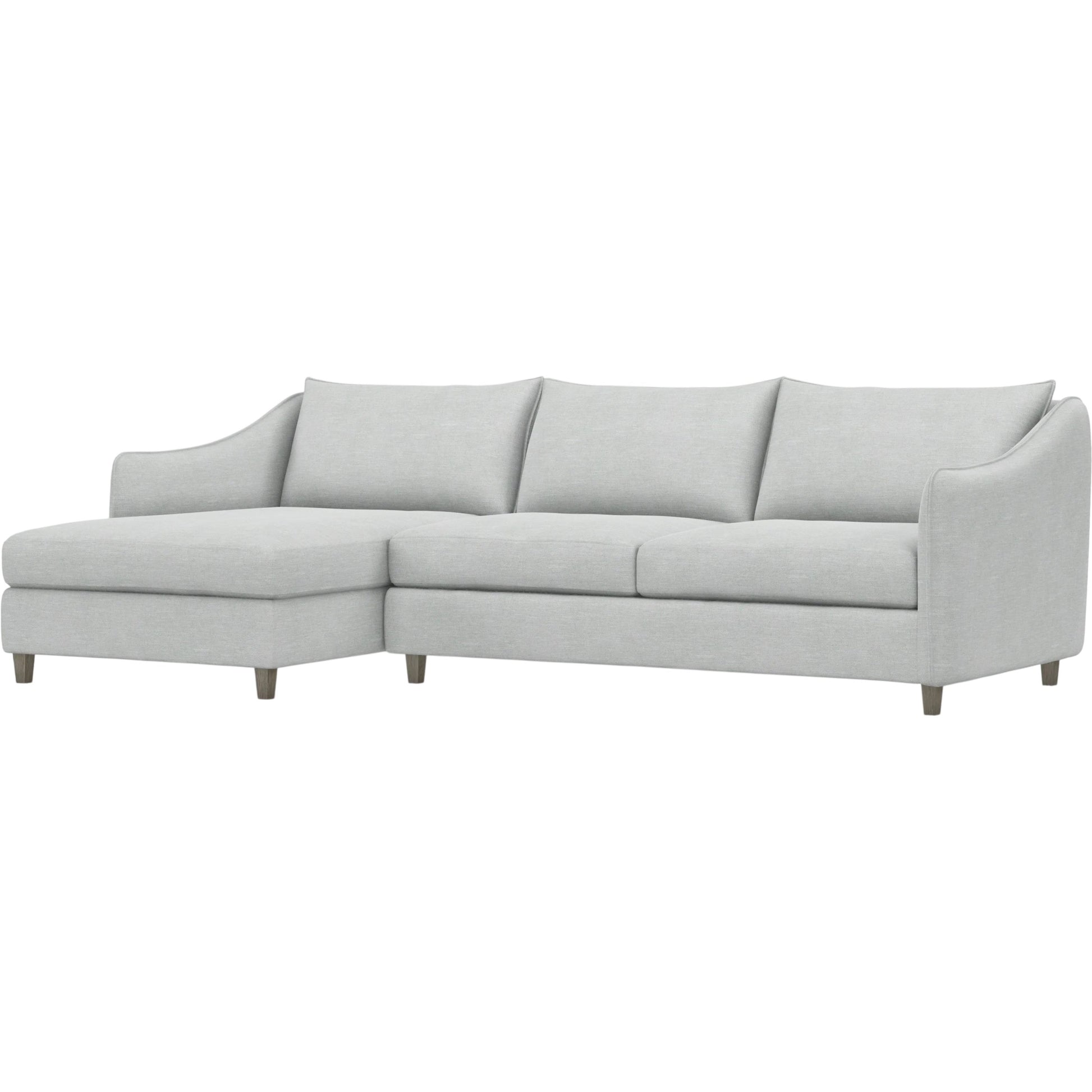 Joli 2-Piece Fabric Sectional by Bernhardt in wdf, 789 portobello. Made from unique in a unique style.