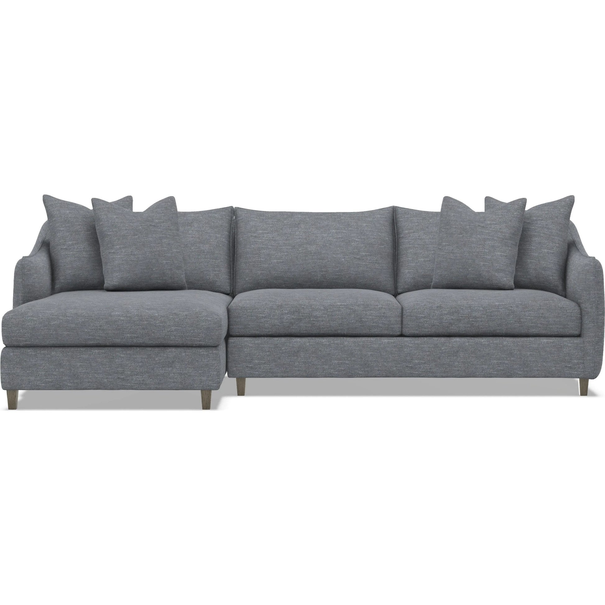 Joli 2-Piece Fabric Sectional by Bernhardt in wdf, 789 portobello. Made from unique in a unique style.