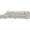 Soft Grey Chenille / Left Hand Facing