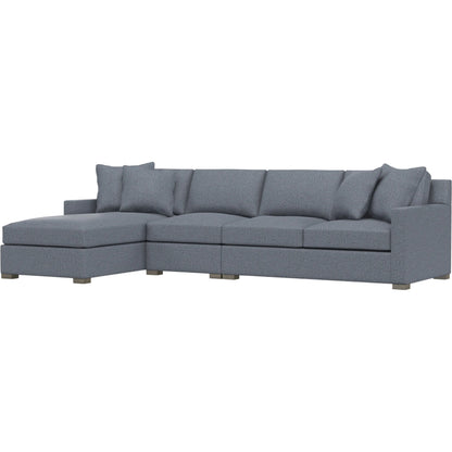 Kelsey 3-Piece Fabric Sectional by Bernhardt in wdf, 789 portobello. Made from unique in a unique style.