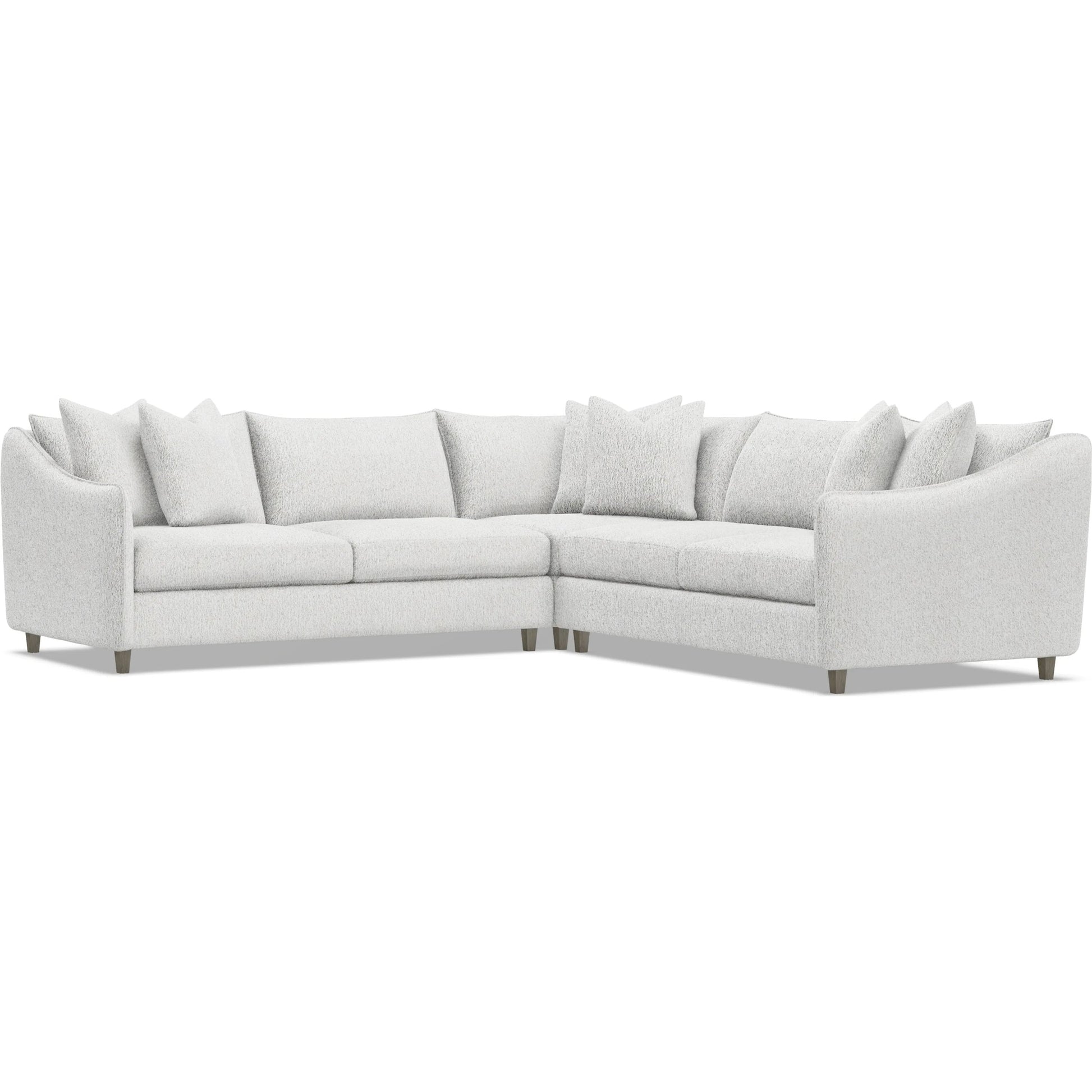 Joli 3-Piece Fabric Sectional by Bernhardt in wdf, 789 portobello. Made from unique in a unique style.