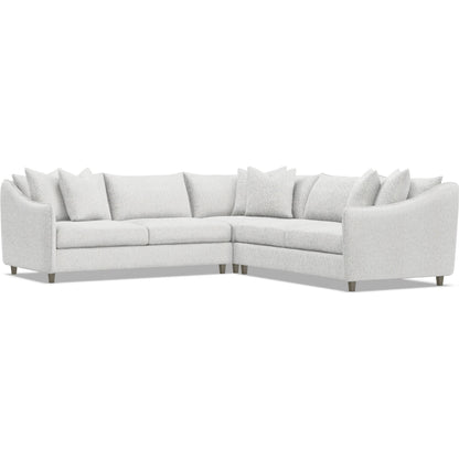 Joli 3-Piece Fabric Sectional by Bernhardt in wdf, 789 portobello. Made from unique in a unique style.