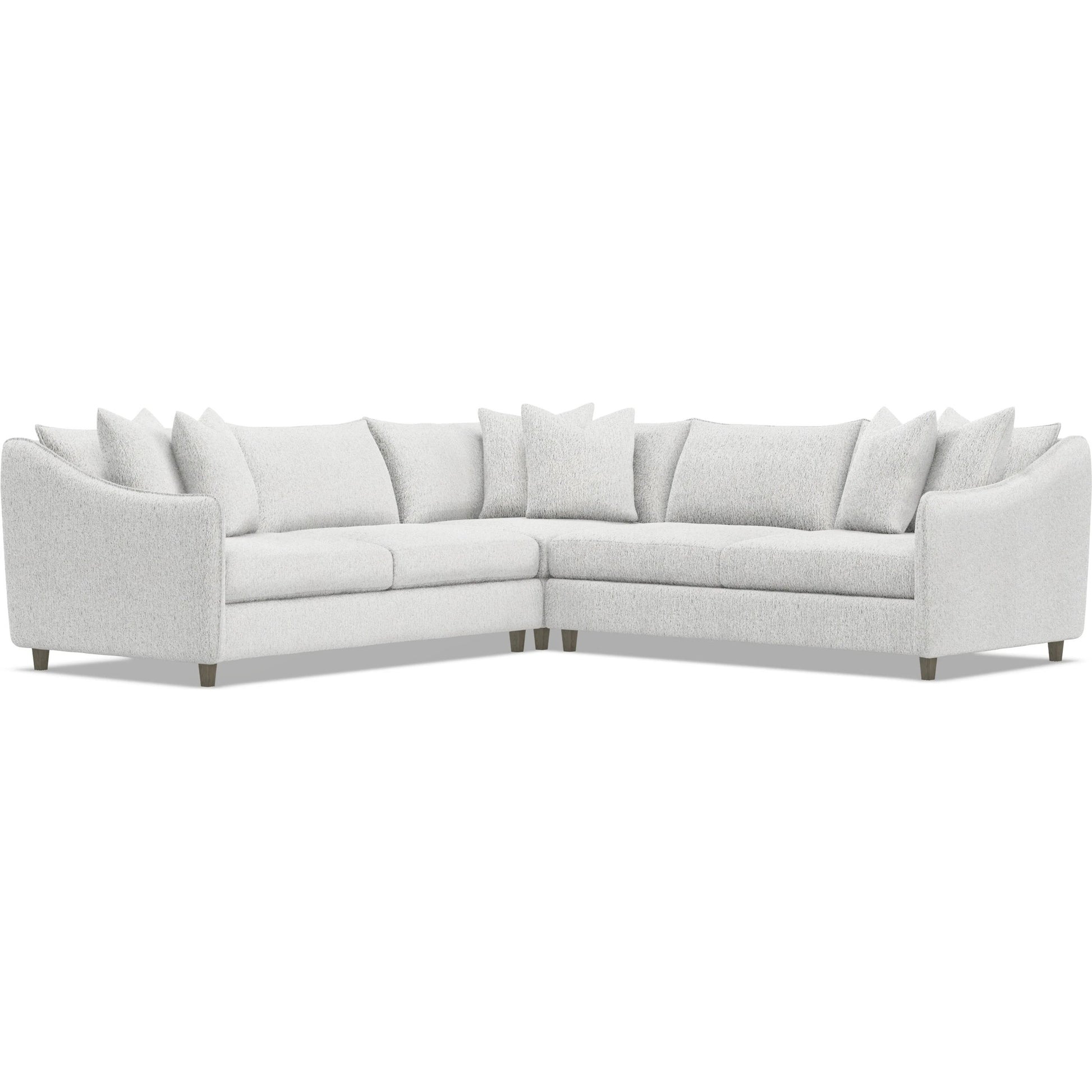 Joli 3-Piece Fabric Sectional by Bernhardt in wdf, 789 portobello. Made from unique in a unique style.