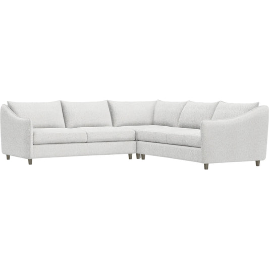 Joli 3-Piece Fabric Sectional by Bernhardt in wdf, 789 portobello. Made from unique in a unique style.