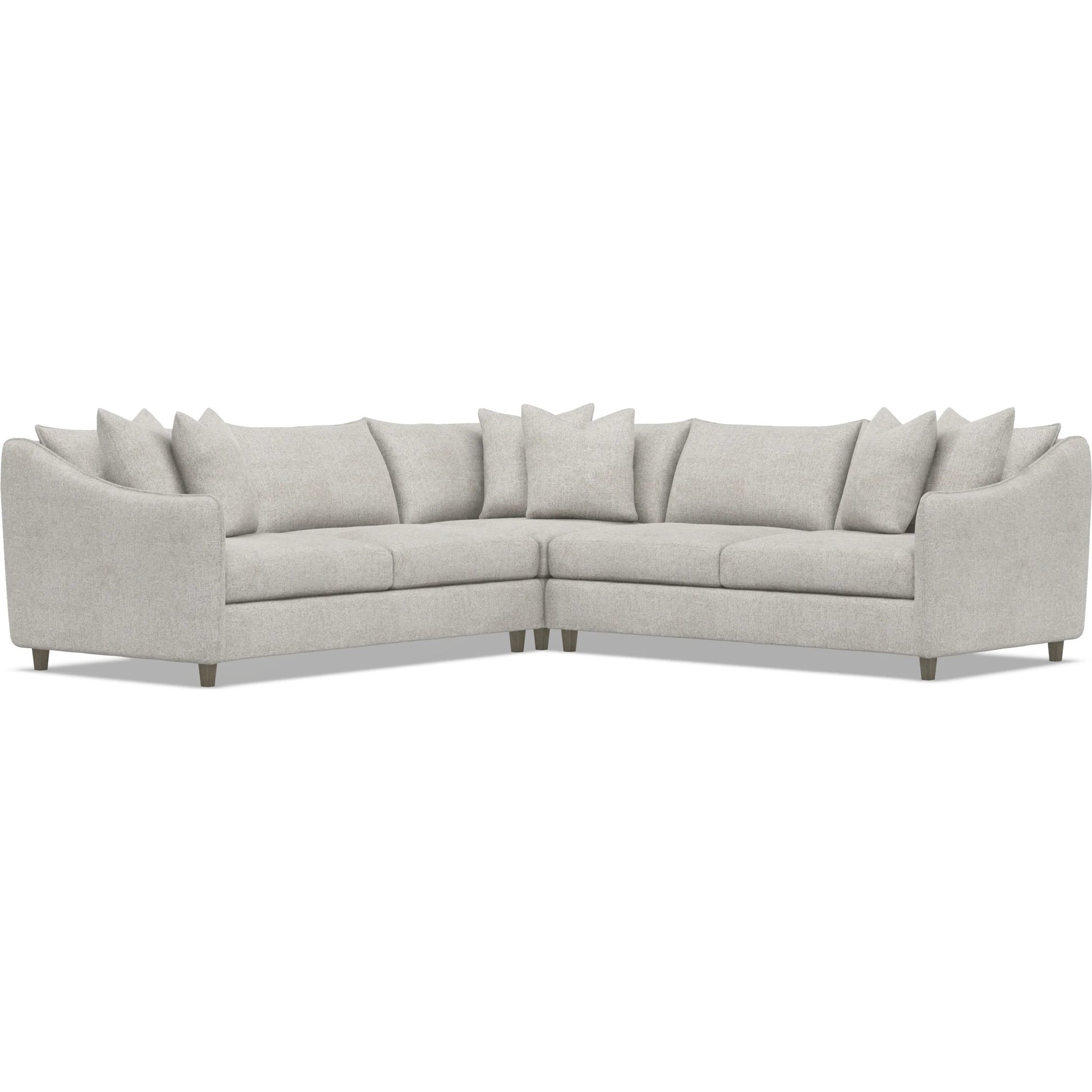 Joli 3-Piece Fabric Sectional by Bernhardt in wdf, 789 portobello. Made from unique in a unique style.