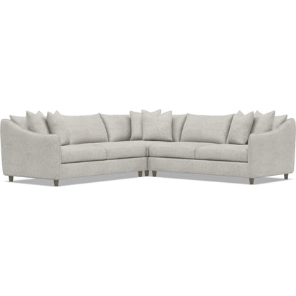Joli 3-Piece Fabric Sectional by Bernhardt in wdf, 789 portobello. Made from unique in a unique style.