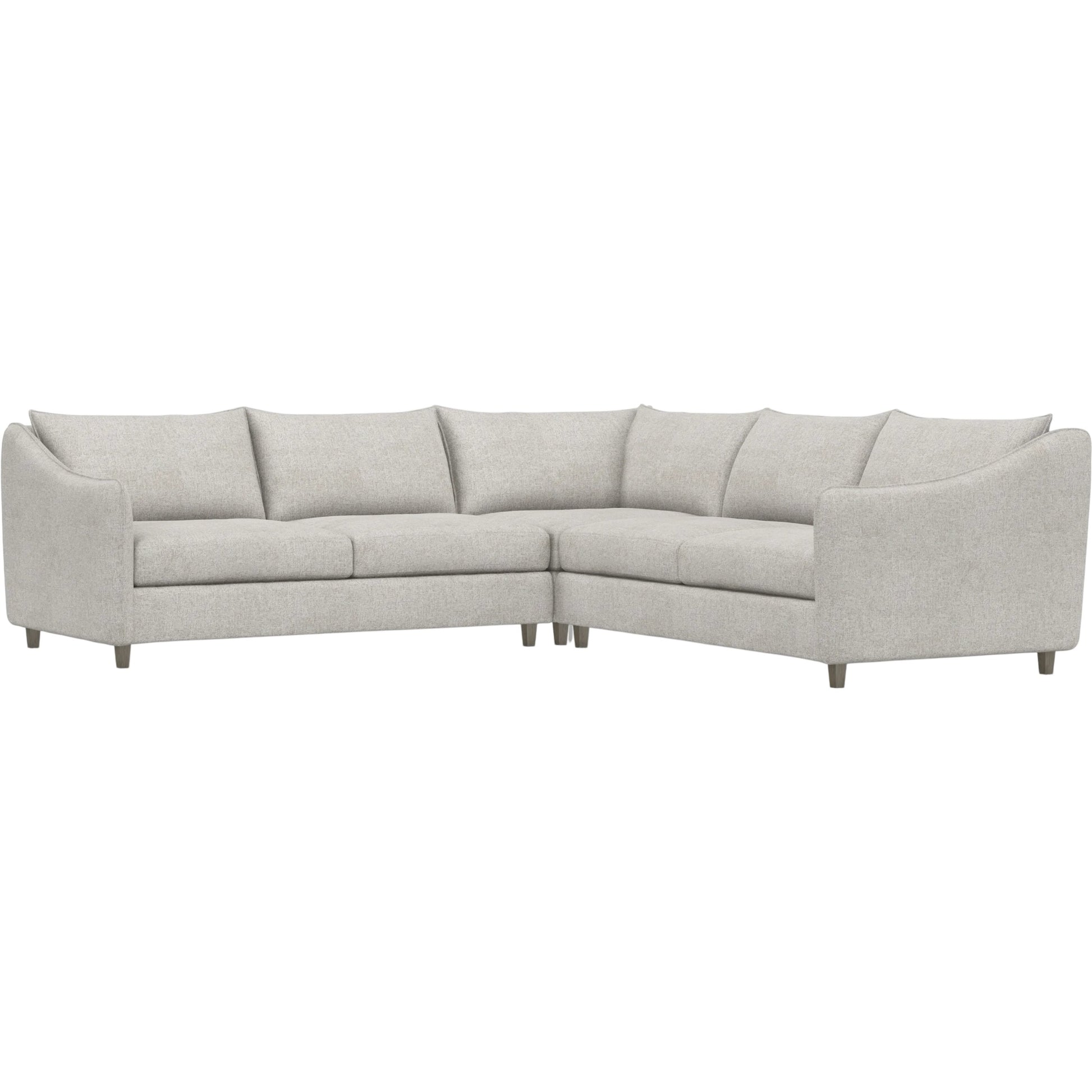 Joli 3-Piece Fabric Sectional by Bernhardt in wdf, 789 portobello. Made from unique in a unique style.
