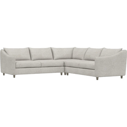 Joli 3-Piece Fabric Sectional by Bernhardt in wdf, 789 portobello. Made from unique in a unique style.