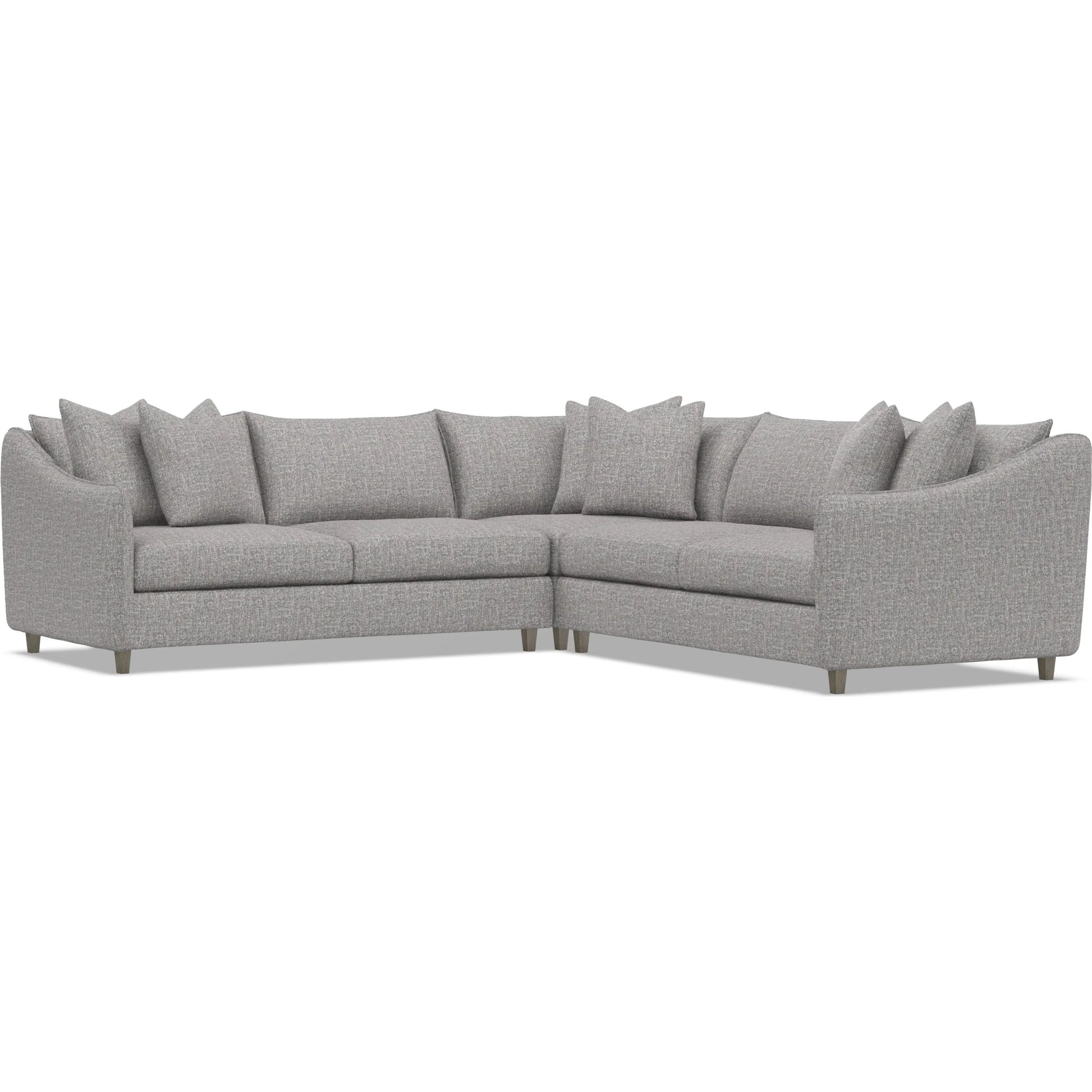 Joli 3-Piece Fabric Sectional by Bernhardt in wdf, 789 portobello. Made from unique in a unique style.