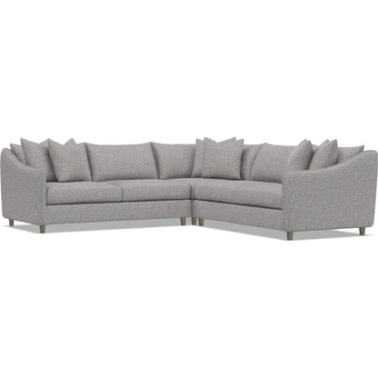Joli 3-Piece Fabric Sectional by Bernhardt in wdf, 789 portobello. Made from unique in a unique style.