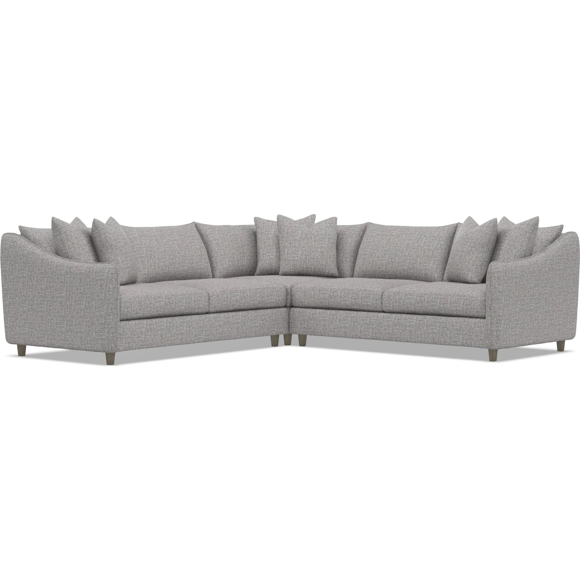 Joli 3-Piece Fabric Sectional by Bernhardt in wdf, 789 portobello. Made from unique in a unique style.