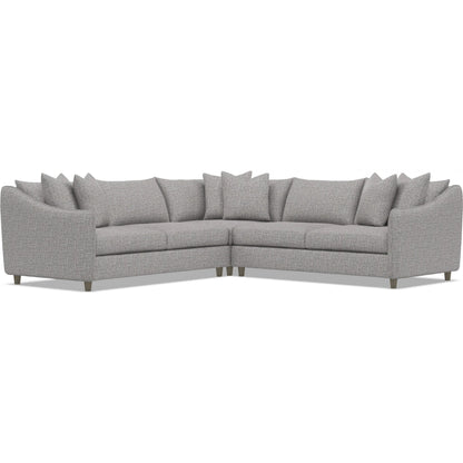 Joli 3-Piece Fabric Sectional by Bernhardt in wdf, 789 portobello. Made from unique in a unique style.