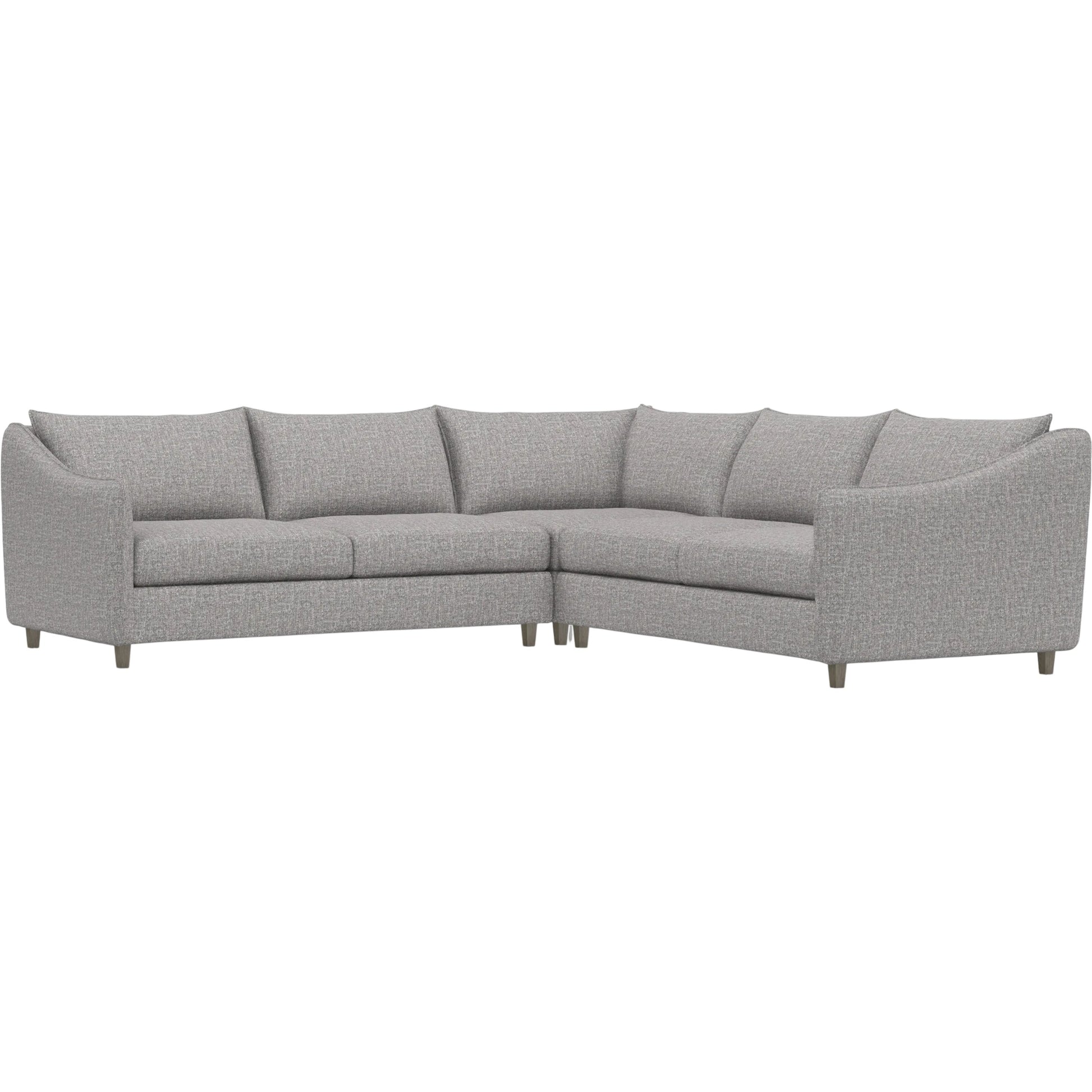Joli 3-Piece Fabric Sectional by Bernhardt in wdf, 789 portobello. Made from unique in a unique style.