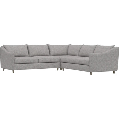 Joli 3-Piece Fabric Sectional by Bernhardt in wdf, 789 portobello. Made from unique in a unique style.
