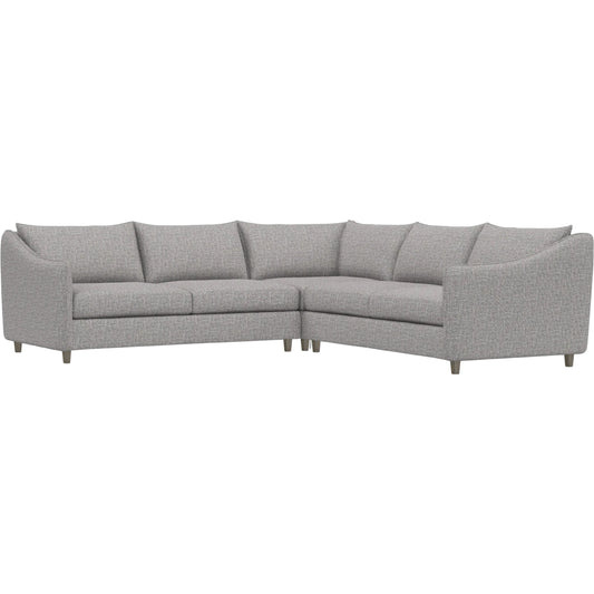 Joli 3-Piece Fabric Sectional by Bernhardt in wdf, 789 portobello. Made from unique in a unique style.