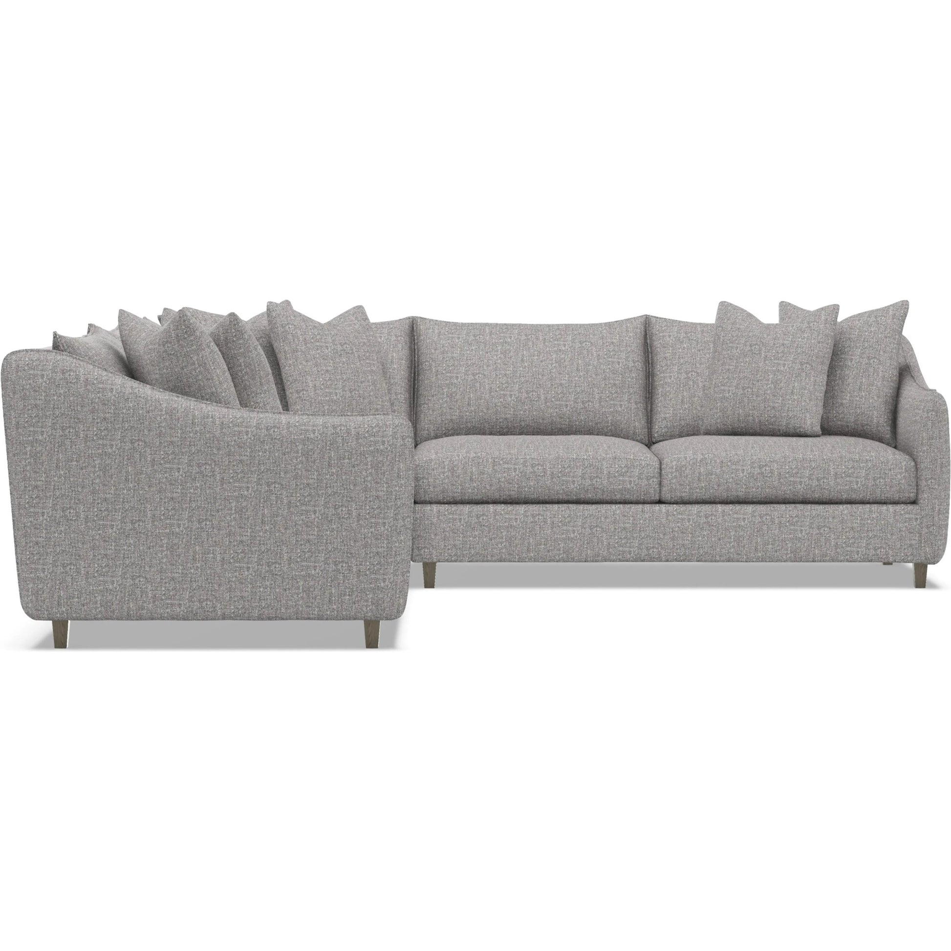 Joli 3-Piece Fabric Sectional by Bernhardt in wdf, 789 portobello. Made from unique in a unique style.