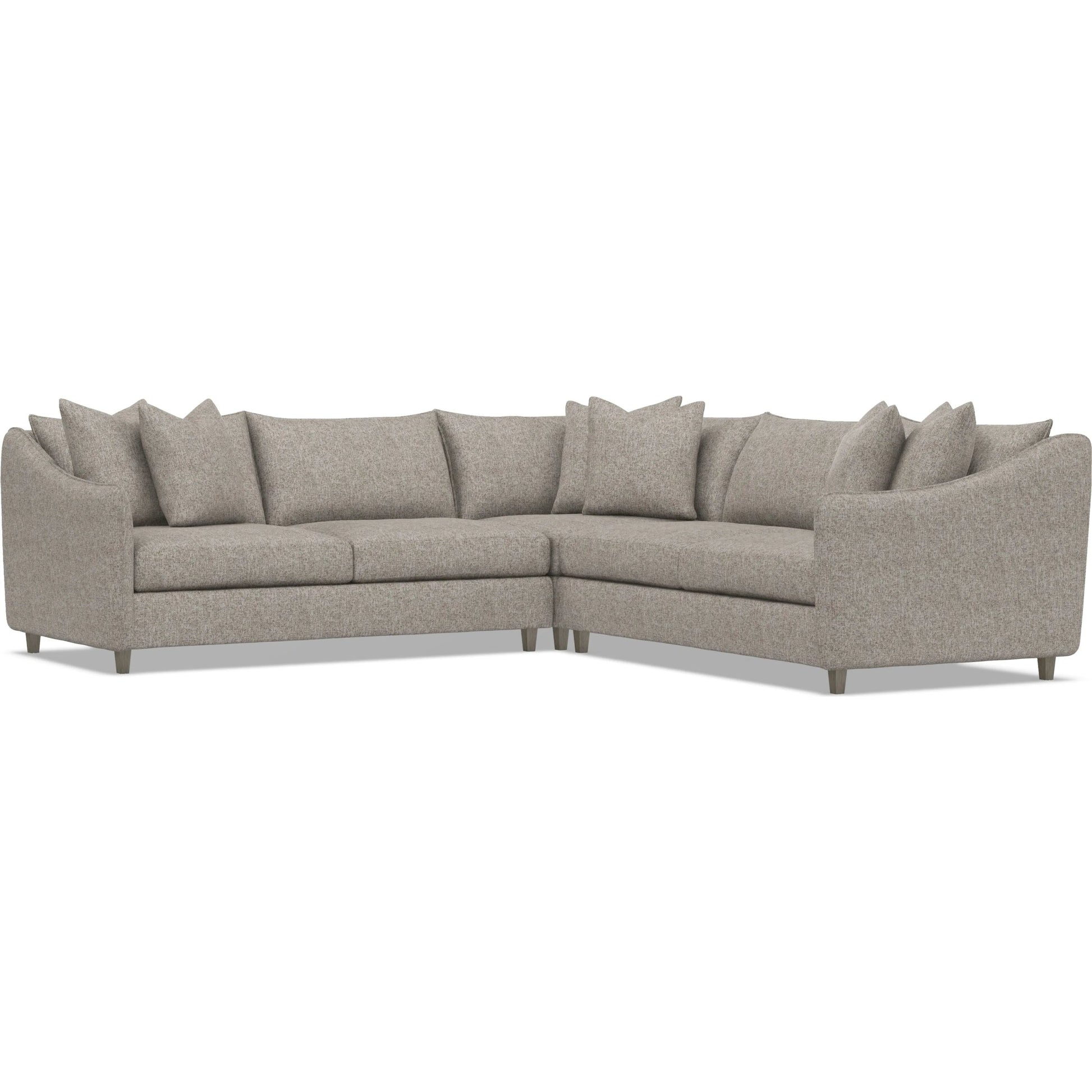 Joli 3-Piece Fabric Sectional by Bernhardt in wdf, 789 portobello. Made from unique in a unique style.