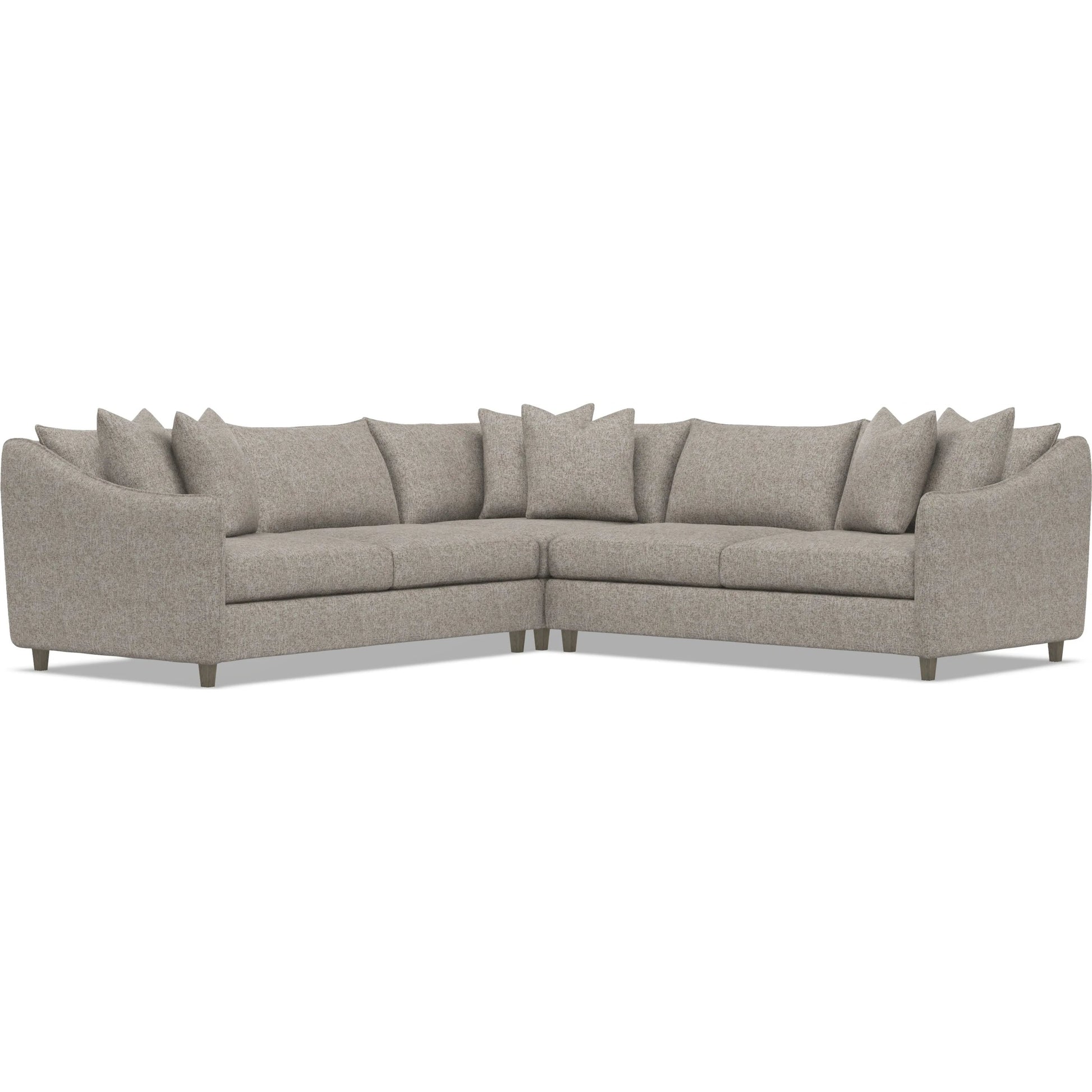 Joli 3-Piece Fabric Sectional by Bernhardt in wdf, 789 portobello. Made from unique in a unique style.