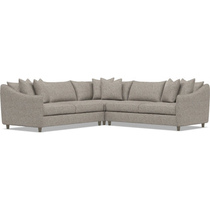 Joli 3-Piece Fabric Sectional by Bernhardt in wdf, 789 portobello. Made from unique in a unique style.