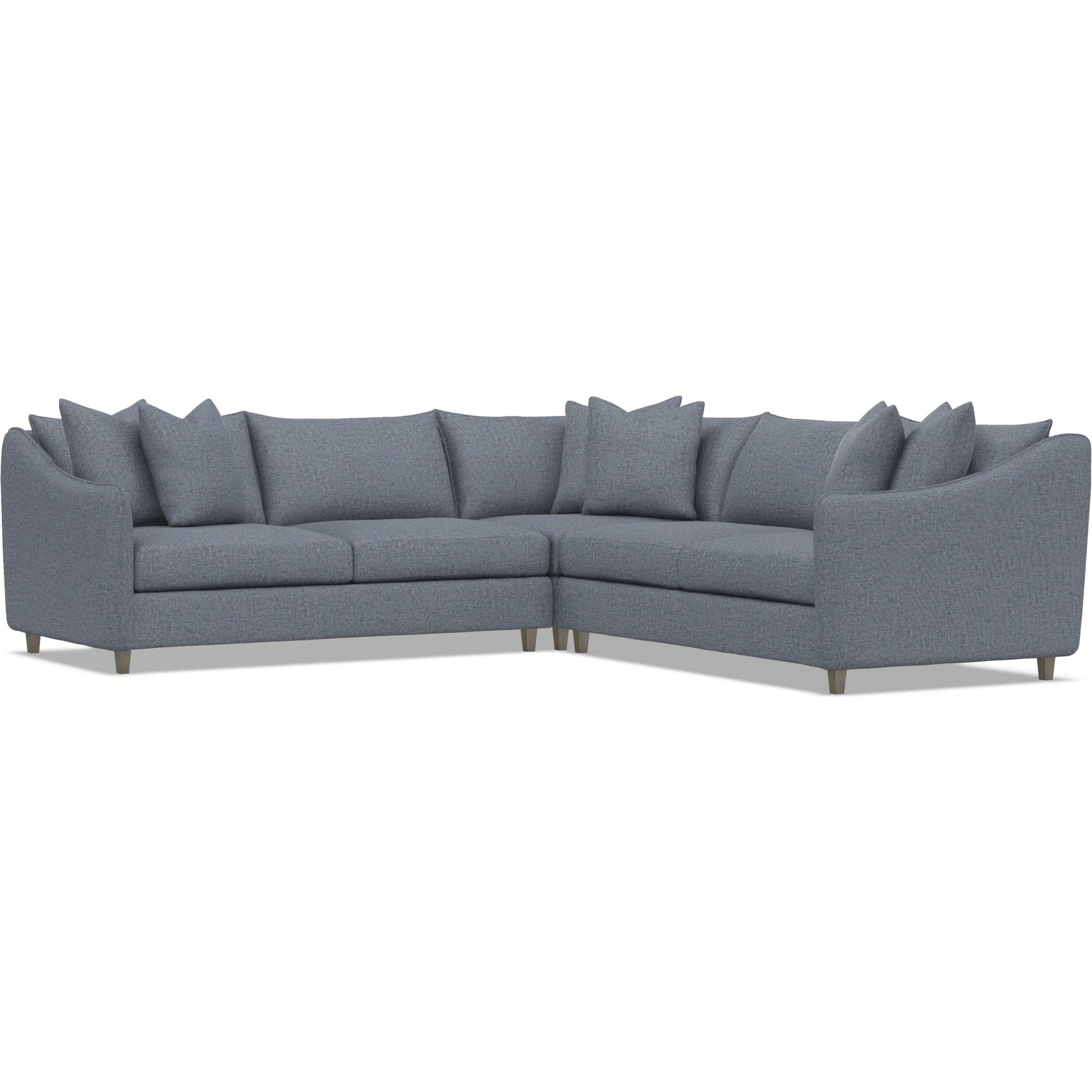 Joli 3-Piece Fabric Sectional by Bernhardt in wdf, 789 portobello. Made from unique in a unique style.