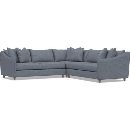 Joli 3-Piece Fabric Sectional by Bernhardt in wdf, 789 portobello. Made from unique in a unique style.