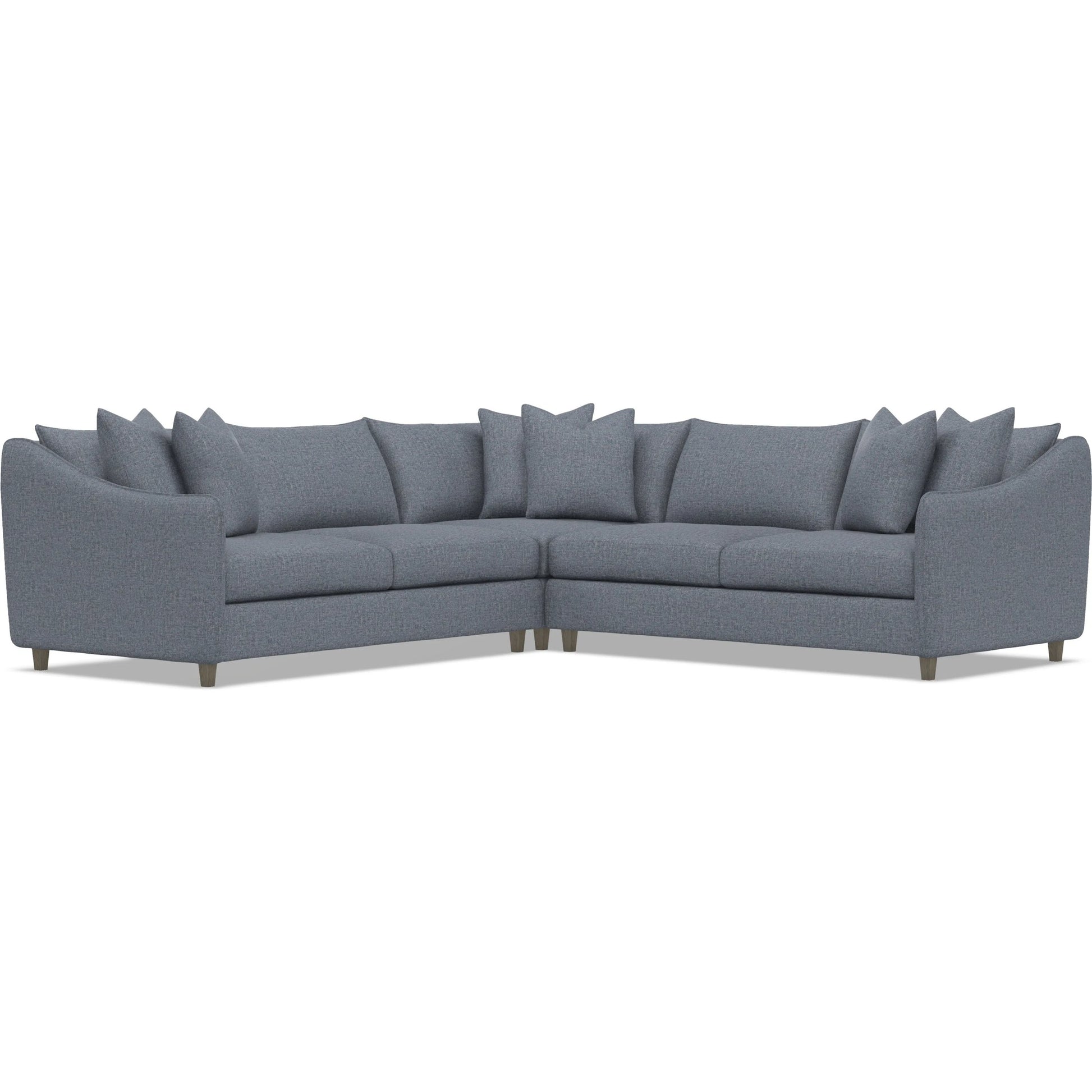 Joli 3-Piece Fabric Sectional by Bernhardt in wdf, 789 portobello. Made from unique in a unique style.