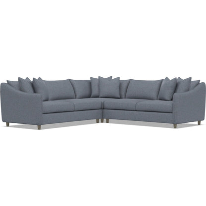 Joli 3-Piece Fabric Sectional by Bernhardt in wdf, 789 portobello. Made from unique in a unique style.
