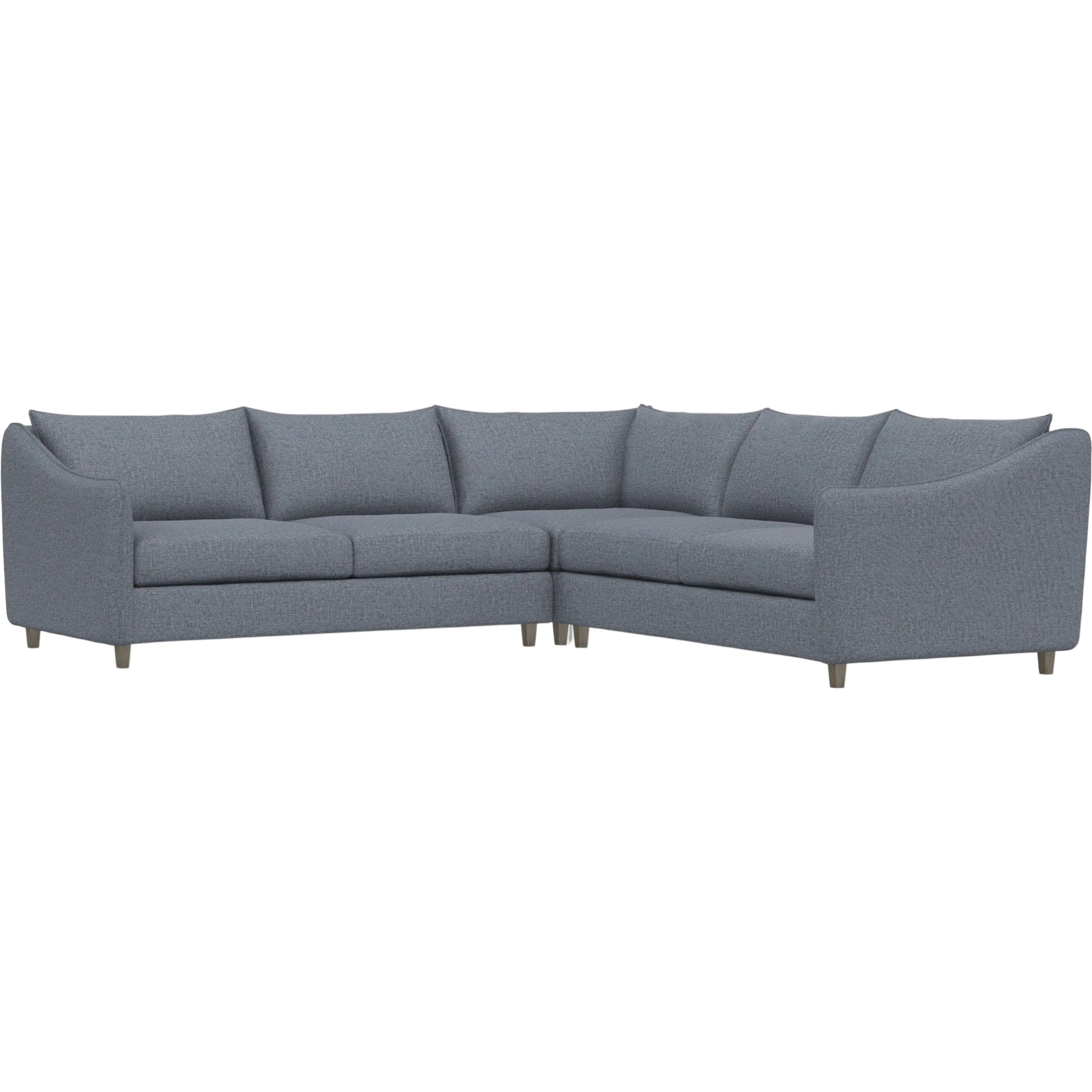 Joli 3-Piece Fabric Sectional by Bernhardt in wdf, 789 portobello. Made from unique in a unique style.