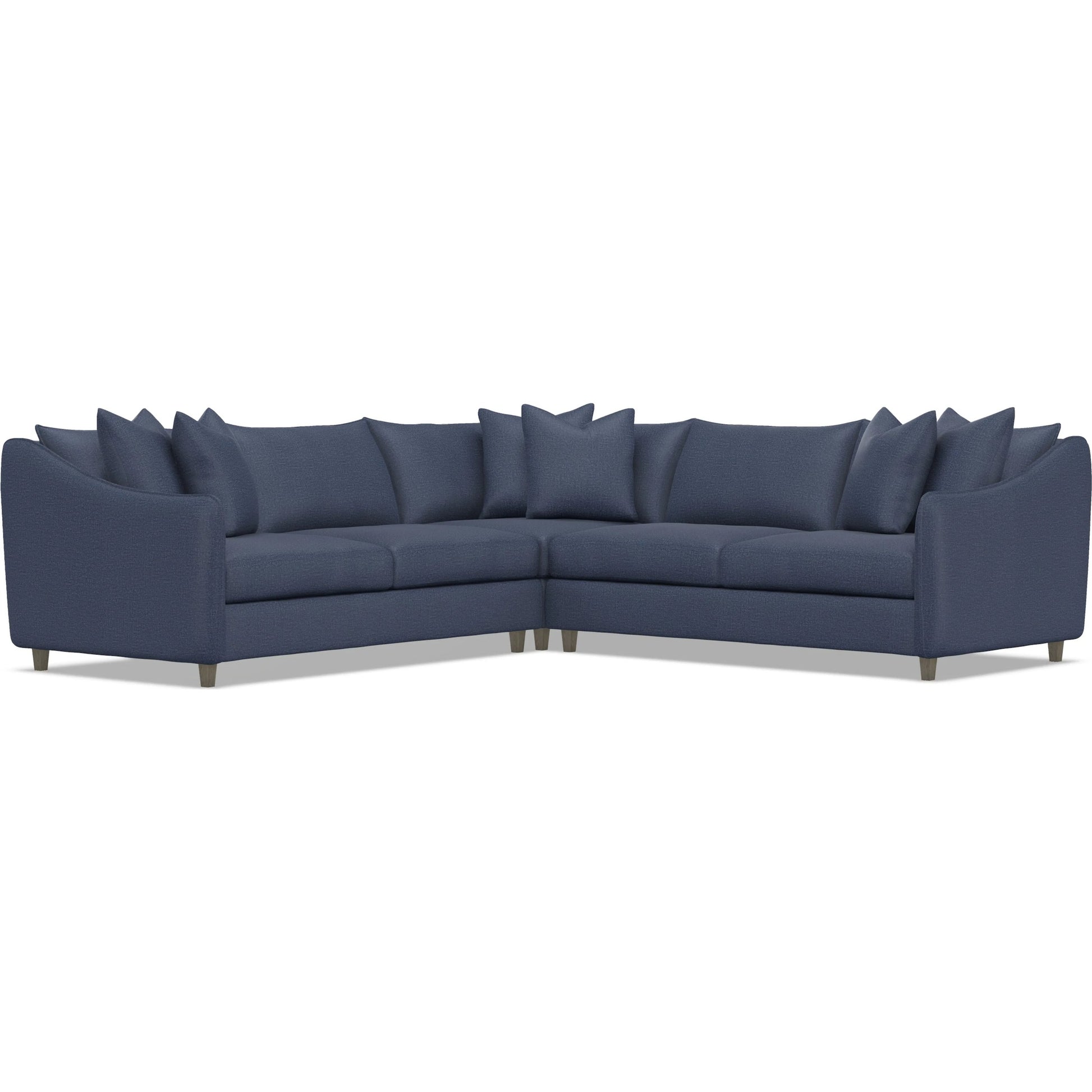 Joli 3-Piece Fabric Sectional by Bernhardt in wdf, 789 portobello. Made from unique in a unique style.