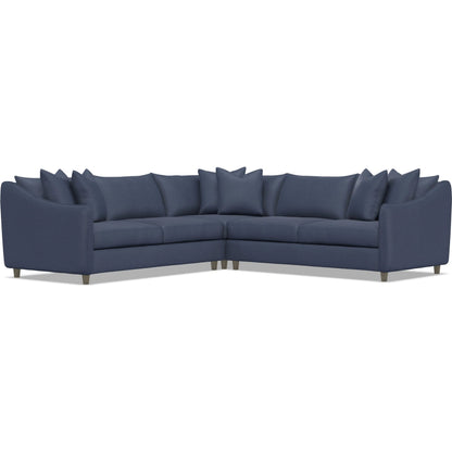 Joli 3-Piece Fabric Sectional by Bernhardt in wdf, 789 portobello. Made from unique in a unique style.