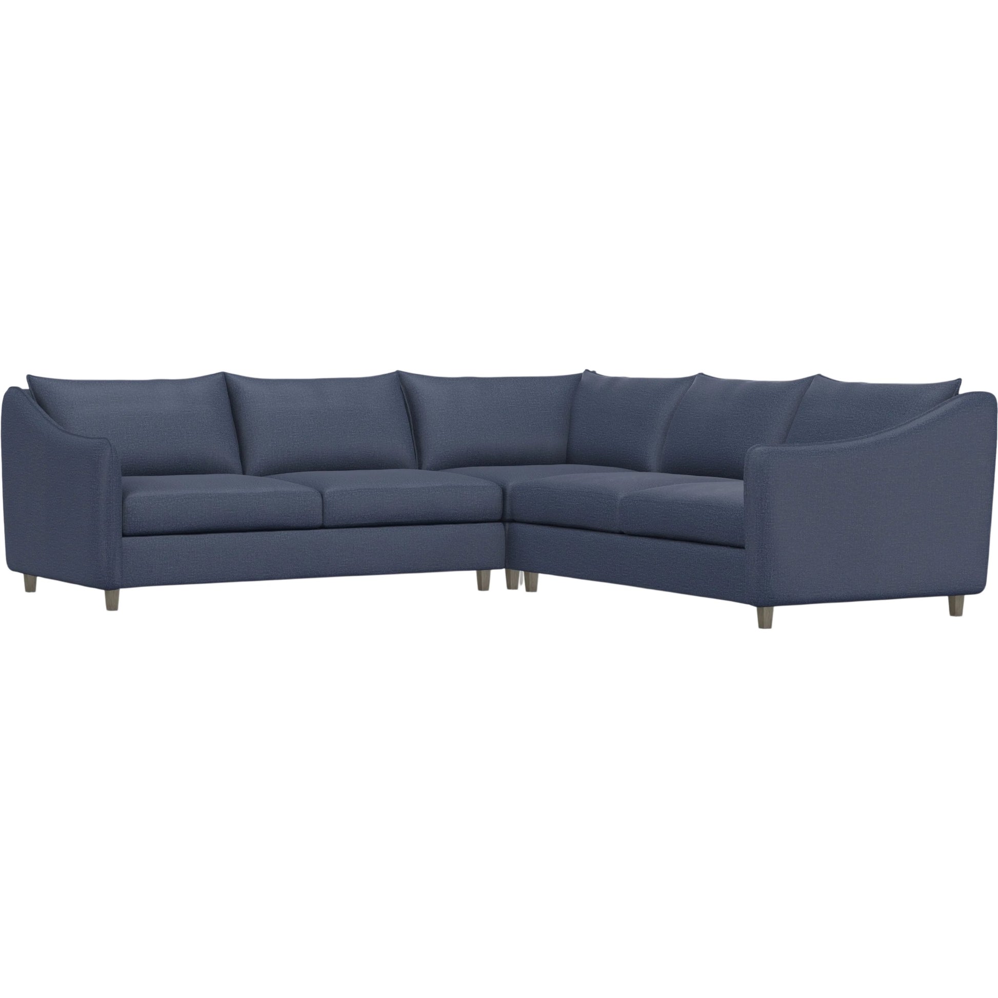 Joli 3-Piece Fabric Sectional by Bernhardt in wdf, 789 portobello. Made from unique in a unique style.