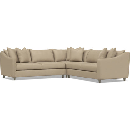 Joli 3-Piece Fabric Sectional by Bernhardt in wdf, 789 portobello. Made from unique in a unique style.