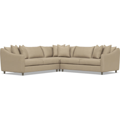 Joli 3-Piece Fabric Sectional by Bernhardt in wdf, 789 portobello. Made from unique in a unique style.