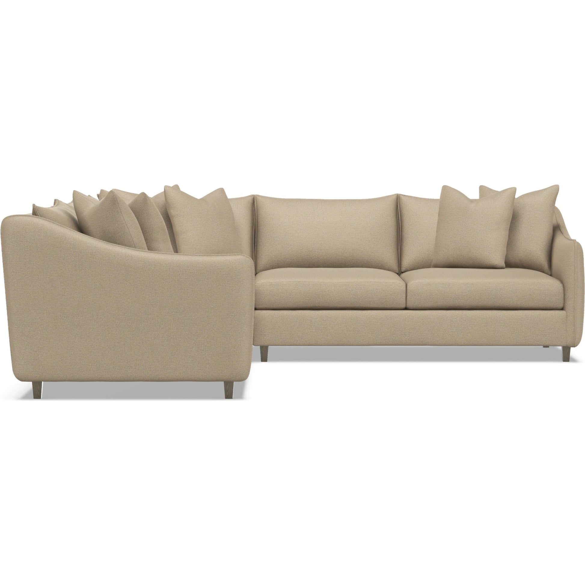 Joli 3-Piece Fabric Sectional by Bernhardt in wdf, 789 portobello. Made from unique in a unique style.